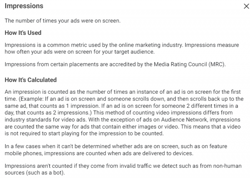 Impressions Explained The most basic metric Back 2 Basics
